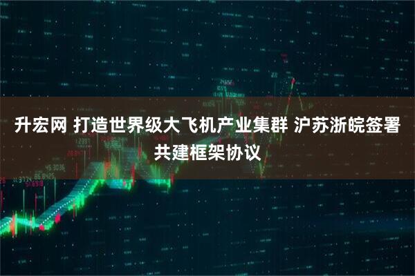 升宏网 打造世界级大飞机产业集群 沪苏浙皖签署共建框架协议