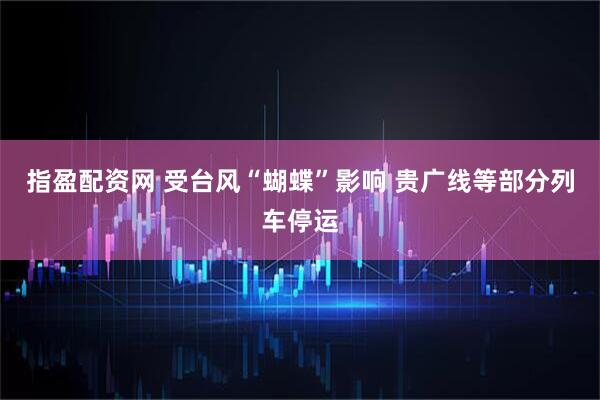 指盈配资网 受台风“蝴蝶”影响 贵广线等部分列车停运